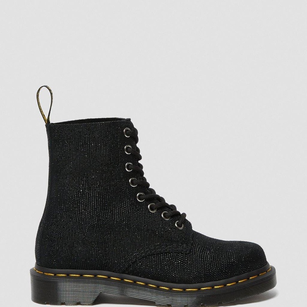 Dr. Martens ✨ Size 6 • NWOT • 1460 Pascal • Glitter Ray Black Lace Up Boot - Picture 6 of 11